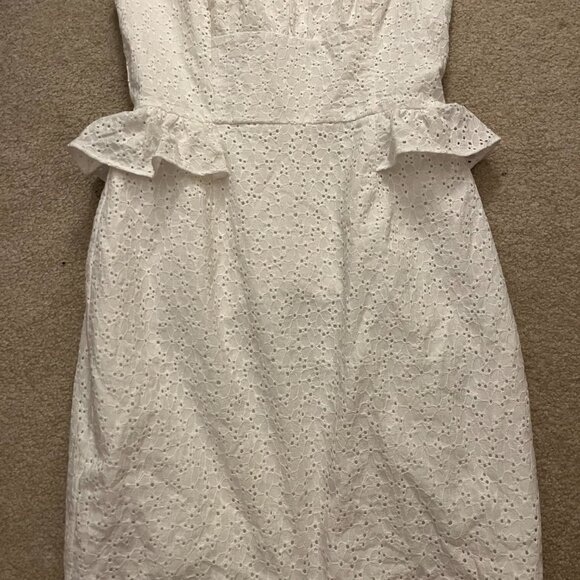 Lilly Pulitzer Maybell Resort White Sweet Daisy Eyelet Lace Strapless - Picture 5 of 8